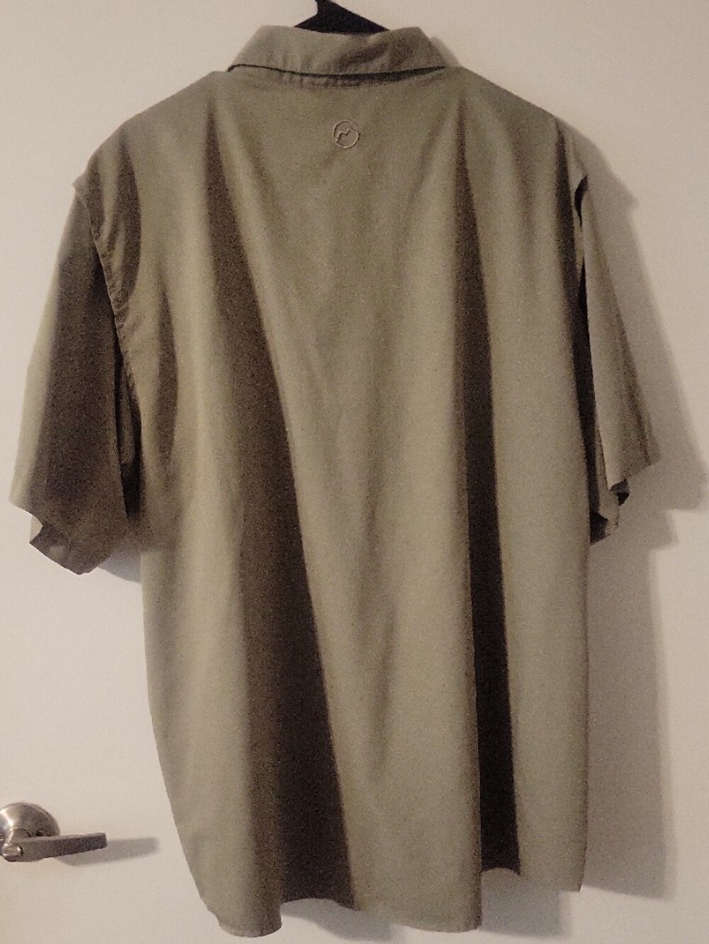 Magellan Outdoors Short-Sleeve Button Down Shirt in Olive - Picture 3 of 3